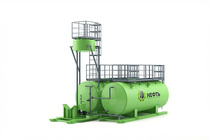 FUEL UNIT WITH A SUPPLY TANK FOR FUELS AND LUBRICANTS «INKOR-2-25»